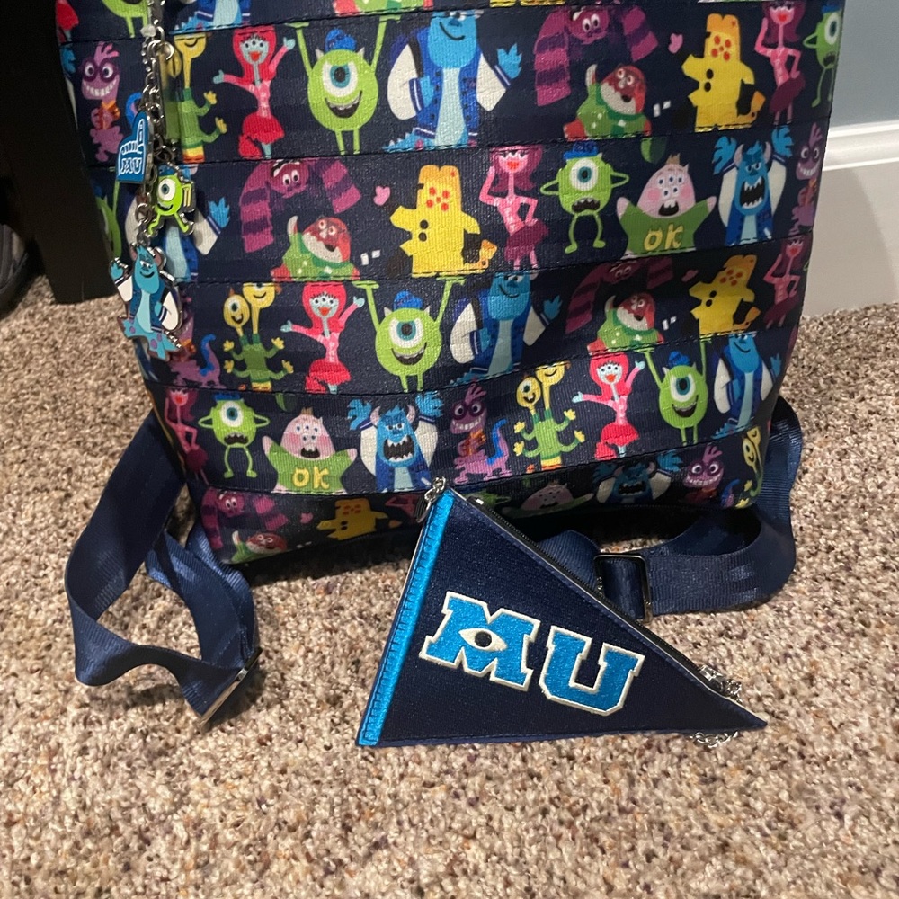 Monsters University harvey seatbelt Backpack